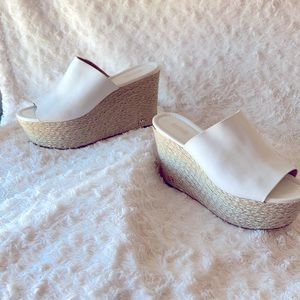 MICHAEL Michael Kors Women's White Wedge - Sandals | Color: White | Size: 8